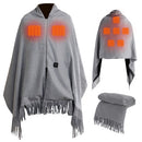 USB Heated Shawl, 77"x24", 3 Heat Levels