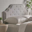 Luella Button Tufted Upholstered Headboard
