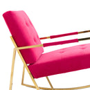 Accent Chair, leisure rocking chair with Stainless steel feet