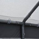 8' x 6' x 7' Walk-In Greenhouse, Outdoor Garden Warm Hot House with 4 Roll-up Windows, 2 Zippered Doors and Weather Cover, White