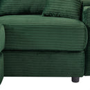 Modern Style Loveseat Sofa Sectional Sofa Couch With Storage Space, A Movable Ottoman, Two USB Ports, Two Cup Holders, A Phone Holder For Living Room by HouseOfZazla