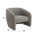 Livia - Accent Chair - Brown / Gray