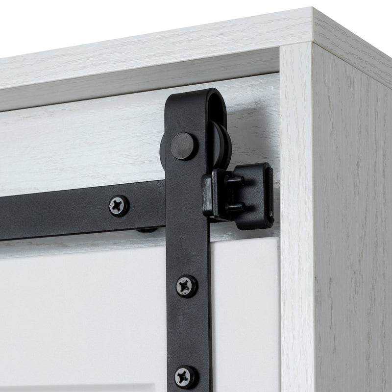 Walker Edison | Farm Slide Barndoor Armoire Storage