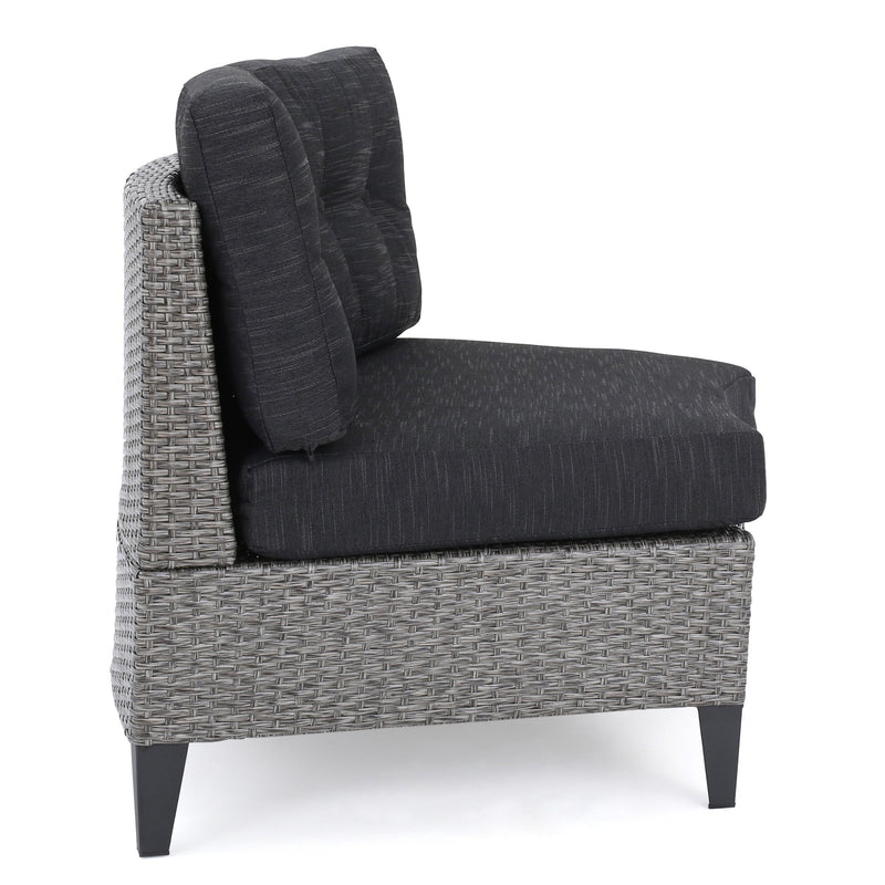 Outdoor U-Shaped 6 Seater Patio Sofa Set (Set of 6, without table)