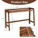 Solid Wood Folding Desk, 49" Mid Century Modern Computer Desk by HouseOfZazla