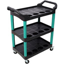 3 Tier Rolling Auto Detail Cart With Wheels