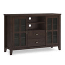 Artisan - Tall TV Media Stand - Dark Chestnut Brown by HouseOfZazla