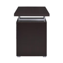 3-Drawer Office Desk in Cappuccino Finish