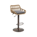 Modern Swivel Bar Stools Adjustable Counter Chairs With Footrest (Set of 2) by Unique Piece Furniture