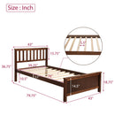 Platform Bed With Headboard, Footboard And Wood Slat Support by HouseOfZazla