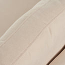 3 Seat Streamlined Sofa with Removable Back and Seat Cushions and 2 pillows, for Living Room, Office, Apartment