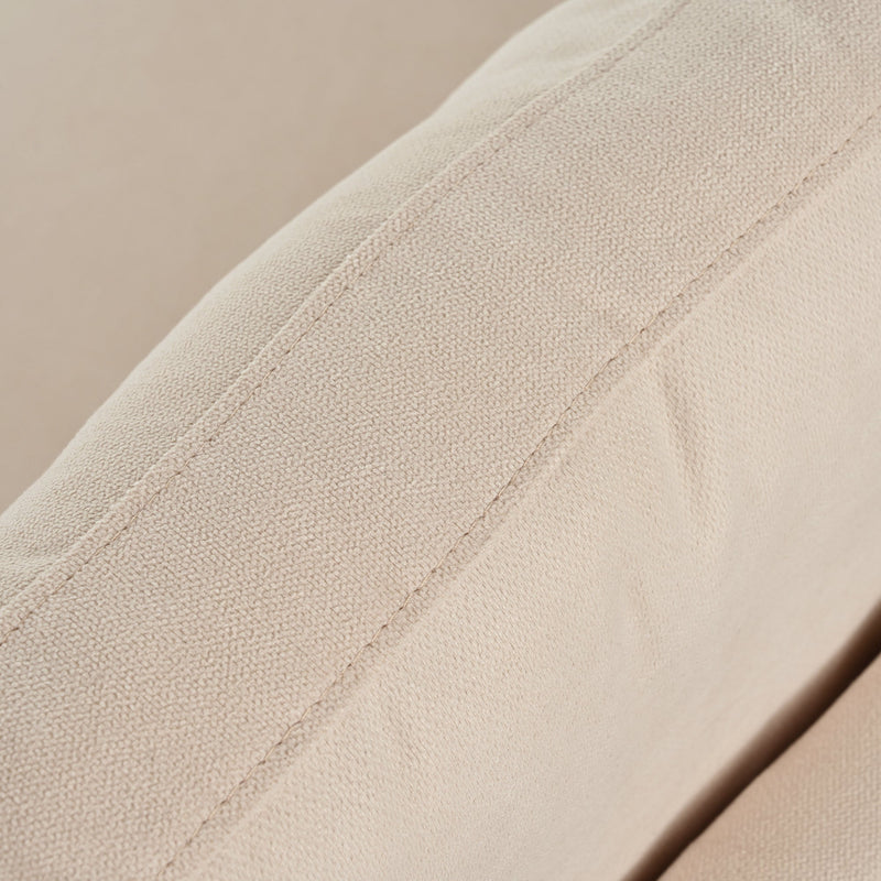 3 Seat Streamlined Sofa with Removable Back and Seat Cushions and 2 pillows, for Living Room, Office, Apartment