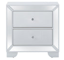 Contemporary Nightstand - Silver Champagne - Particle Board by HouseOfZazla