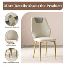 Dining Chairs (Set of 2) - Beige / Gray by HouseOfZazla