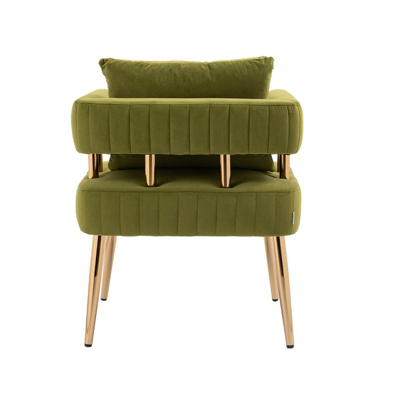 Accent Chair, leisure single chair with Golden feet