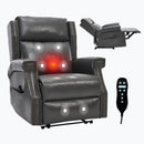 Manual Recliner Chair With Heavy Duty Motion Mechanism, 8 Vibrating Nodes And 3 Massage Modes For Living Room by HouseOfZazla