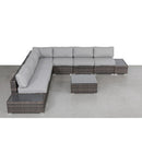 Wicker Sectional Seating Group With Cushions by Unique Piece Furniture