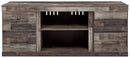 Derekson - LG TV Stand w/Fireplace Option - Multi Gray by Unique Piece Furniture