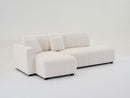 Jessica - Lamb Wool Sectional Sofa With Chaise, Versatile Configuration by HouseOfZazla
