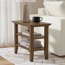 Acadian - Narrow Side Table - Rustic Brown by HouseOfZazla