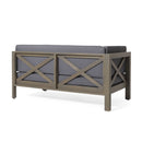 Brava - X Back Corner Bench by HouseOfZazla