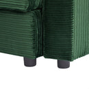 Modern Style Loveseat Sofa Sectional Sofa Couch With Storage Space, A Movable Ottoman, Two USB Ports, Two Cup Holders, A Phone Holder For Living Room by HouseOfZazla