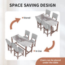 5 Piece Counter Height Dining Set With 4 Upholstered Chairs by HouseOfZazla