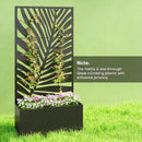 Outdoor Raised Garden Bed with Privacy Screen and Metal Planter Box by HouseOfZazla