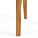 Outdoor Dining Chair With Slat Back And Acacia Wood Frame (Set of 2) - Gray / Teak by HouseOfZazla