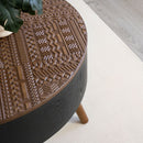 Round Coffee Table With Storage Function For Living Rooms by HouseOfZazla
