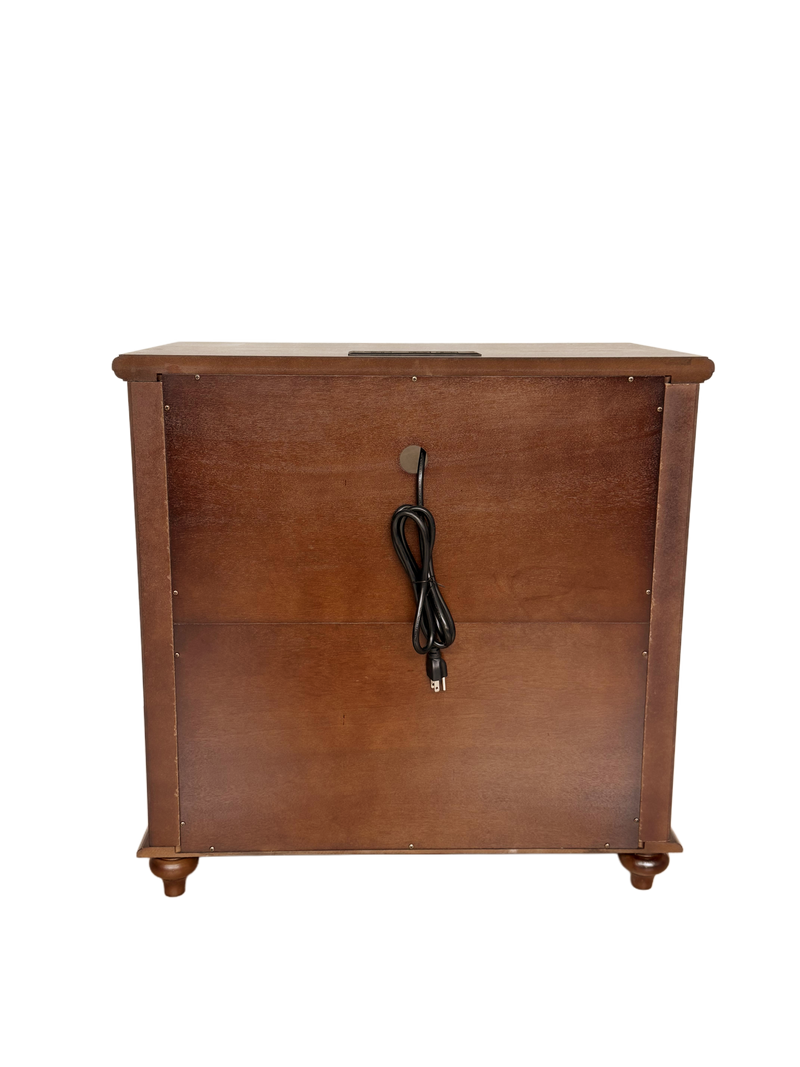 28" Nightstand with Charging Station, Rustic, photo 9 of 10