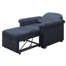 3 in 1 Convertible Sleeper Chair Sofa Bed Pull Out Couch Adjustable Chair with Pillow, Adjust Backrest into a Sofa, Lounger Chair, Single Bed or Living Room or Apartment, Dark Blue