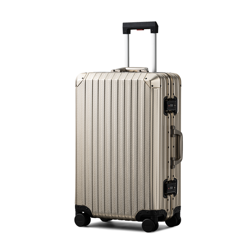 TREVA Aluminum Suitcase Champagne
