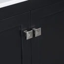 Bathroom Vanity With Single Sink, Combo Cabinet Undermount Sink, Bathroom Storage Cabinet With Two Doors And A Drawer, Soft Closing, Multifunctional Storage, Solid Wood Frame by HouseOfZazla