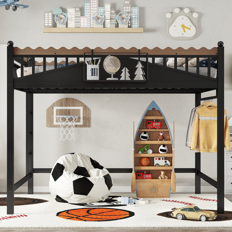 Queen Size Loft Bed with Ladders and Storage, photo 2 of 10