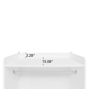 Wardrobe With 3 Drawers High Wardrobe Armoire With Rattan For Living Room Organizer - White by HouseOfZazla