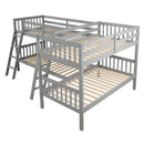 L Shaped Bunk Bed With Ladder by HouseOfZazla