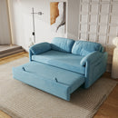 54 "velvet blue sofa sofa bed dual purpose living room retractable bed
