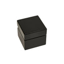 Black Square Wood Box with Clock & Compass by creativegiftsdirect