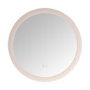 24 Inch Switch-Held Memory LED Mirror, Wall-Mounted Vanity Mirrors, Bathroom Anti-Fog Mirror, Dimmable Bathroom Mirror