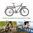 Bicycle Fender Set Adjustable Front Rear Mud Guard Mountain Bike Mudguards Splashboard Fit for 24\'\'-26\'\' Bikes