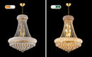 24-Inch Gold Crystal Chandelier, 12-Light French Empire Style Ceiling Light by HouseOfZazla