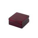 Square Wood Box With Clock In Piano Finish
