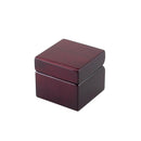Square Wood Box With Clock & Compass In Piano Finish by creativegiftsdirect