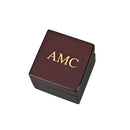 Square Wood Box With Clock & Compass In Piano Finish by creativegiftsdirect
