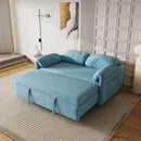 54 "velvet blue sofa sofa bed dual purpose living room retractable bed