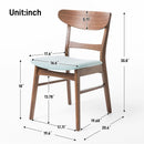 Mid Century Dining Chairs With Cushioned Seats And Wood Frame (Set of 2) by HouseOfZazla