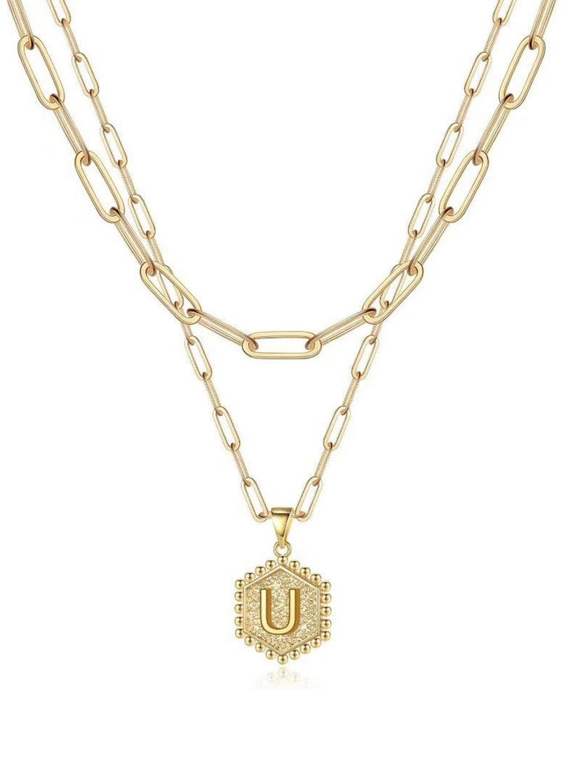 Beautiful Gold Layered Initial Necklaces (A-Z)