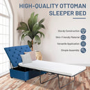 Folding Ottoman Sleeper Bed with Mattress for Guest Bed and Office Nap by LJGDeals
