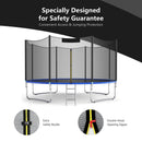 10 Feet Trampoline Safety Replacement Protection Enclosure Net by LJGDeals